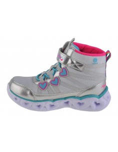 Skechers Heart Παιδικές Μπότες με Φωτάκια Ασημί 302668L-SMLT 2