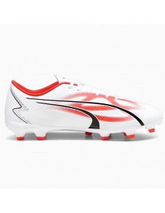 Puma Ultra Play FG/AG 107423-01 Χαμηλά Ποδοσφαιρικά Παπούτσια με Τάπες Λευκά 2