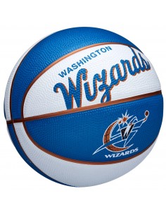 Wilson Team Retro Washington Wizards Mini Μπάλα Μπάσκετ Indoor WTB3200XBWAS 2