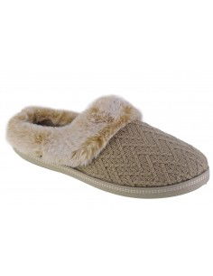Skechers Cozy Campfire Χειμερινές Γυναικείες Παντόφλες σε Μπεζ χρώμα 167225-NAT