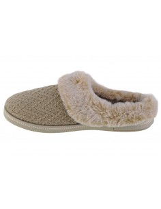 Skechers Cozy Campfire Χειμερινές Γυναικείες Παντόφλες σε Μπεζ χρώμα 167225-NAT 2