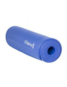 HMS YM03 Στρώμα Γυμναστικής Yoga/Pilates Μπλε με Ιμάντα Μεταφοράς (183x61x0.1cm) 2
