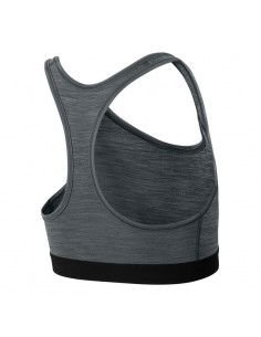 Nike Dri-Fit Swoosh Γυναικείο Αθλητικό Μπουστάκι Γκρι BV3900-084 2