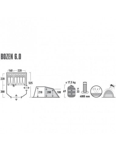 High Peak Bozen 60 family tent 11837 High Peak Bozen 60 family tent 11837
