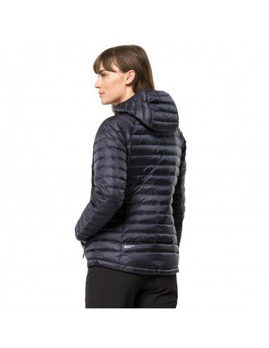 Jack Wolfskin Κοντό Γυναικείο Puffer Μπουφάν για Χειμώνα Γκρι 1207101-1388 Jack Wolfskin Κοντό Γυναικείο Puffer Μπουφάν για Χειμώνα Γκρι 1207101-1388
