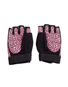 Gloves for the gym Pink Gray W HMS RST03 r L 2