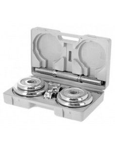 Barbells in a CHROME HMS 2x10kg STC20 case