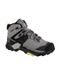 Salomon X Ultra 4 MID L41355200 Ανδρικά Ορειβατικά Μποτάκια Αδιάβροχα Quiet Shade / Black / Warm Apricot