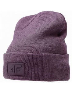 4F Beanie Unisex Σκούφος Πλεκτός σε Μωβ χρώμα 4FAW23ACAPU319-50S