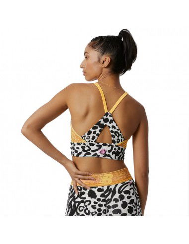 New Balance Relentless Printed Crop Bra WB21176BKW New Balance Relentless Printed Crop Bra WB21176BKW