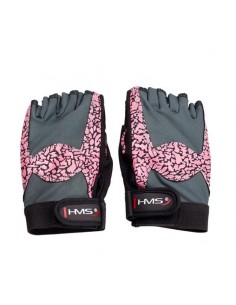 Gloves for the gym Pink Gray W HMS RST03 rM