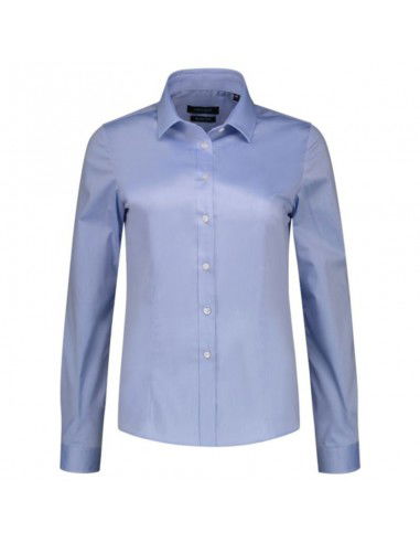 Malfini Fitted Stretch Blouse W MLIT24TC blue Malfini Fitted Stretch Blouse W MLIT24TC blue