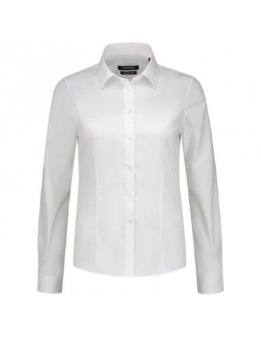 Malfini Fitted Stretch Blouse W MLIT24T0 white Malfini Fitted Stretch Blouse W MLIT24T0 white