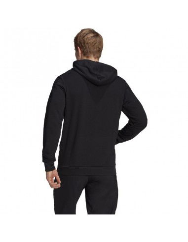 Men's adidas Essentials French Terry Linear Logo Hoodie black GK9064 Men's adidas Essentials French Terry Linear Logo Hoodie black GK9064