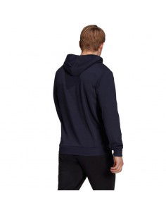 Men's adidas Essentials French Terry Linear Logo Hoodie navy blue GK9066 2