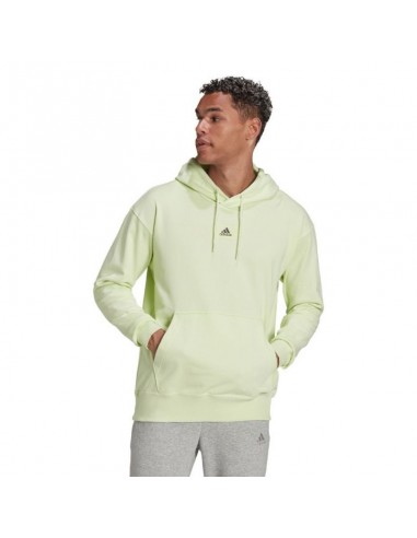 Men's adidas Essentials FeelVivid Cotton Hoodie Hoodie green HE4359 Men's adidas Essentials FeelVivid Cotton Hoodie Hoodie green HE4359