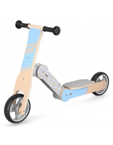 Balance bike and children's scooter 2in1 Spokey WOORIDE MULTI 940906 blue Balance bike and children's scooter 2in1 Spokey WOORIDE MULTI 940906 blue