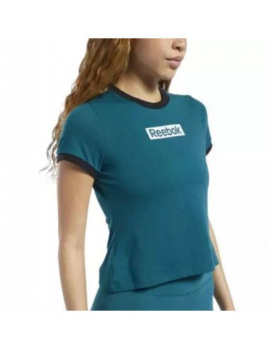 Reebok Training Essentials Linear Logo Γυναικείο Αθλητικό T-shirt Μαύρο FK6681 Reebok Training Essentials Linear Logo Γυναικείο Αθλητικό T-shirt Μαύρο FK6681