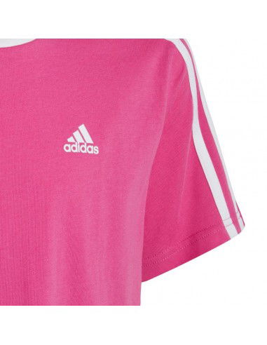 adidas Essentials 3Stripes Cotton Loose Fit Boyfriend Tee Jr IC3639 adidas Essentials 3Stripes Cotton Loose Fit Boyfriend Tee Jr IC3639