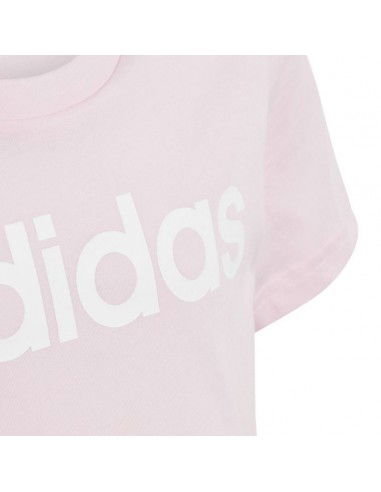 Essentials Linear Logo Cotton Slim Fit Tee Jr IC3152 Essentials Linear Logo Cotton Slim Fit Tee Jr IC3152