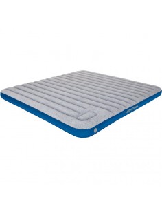 High Peak Cross Beam King Extra Long Velor Mattress gray blue 40047