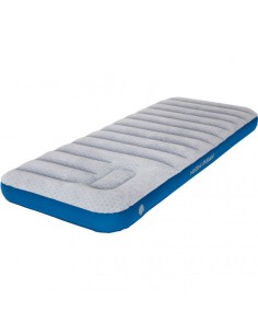 High Peak Cross Beam Single Extra Long Velor Mattress Gray Blue 40043