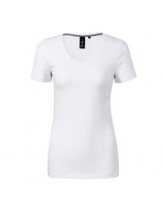 Malfini Action Vneck Tshirt W MLI70100 white 2