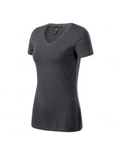 Malfini Action Vneck Tshirt W MLI70183 light anthracite