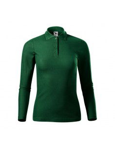 Malfini Pique Polo LS W polo shirt MLI231D3 dark green 2