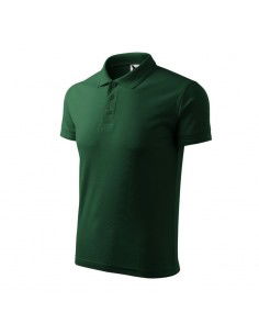 Malfini Pique Polo M MLI203D3 dark green polo shirt