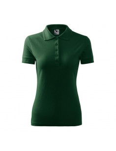 Malfini Pique Polo W MLI210D3 dark green polo shirt 2
