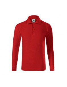 Malfini Pique Polo LS Jr polo shirt MLI24107 red 2