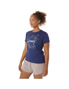 Asics Nagino Graphic Run SS Top W 2012C752405 Tshirt 2
