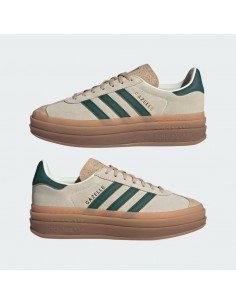 adidas Gazelle Bold Magic Beige Collegiate Green Women's ID7056 MBS 2