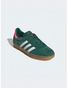 adidas Gazelle Indoor Collegiate Green Lucid Pink Women's IG5929 MBS 2