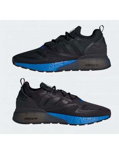 Adidas ZX 2K Boost Sneakers Core Black / Glow Blue FX7029 Adidas ZX 2K Boost Sneakers Core Black / Glow Blue FX7029