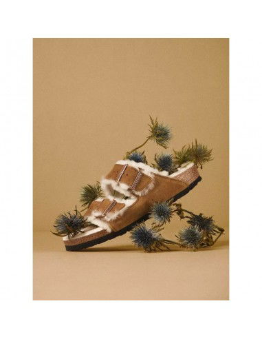 Birkenstock Arizona Shearling Mink W... Birkenstock Arizona Shearling Mink W...