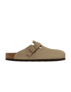 Birkenstock Boston Soft Footbed Suede Taupe 560771 MBS