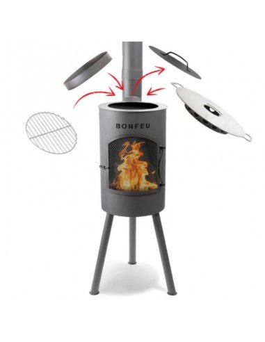 Bongiano SP rusty garden fireplace 3001R Bongiano SP rusty garden fireplace 3001R