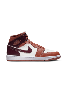 Jordan 1 Mid Dusty Peach Night Maroon Women's BQ6472200 MBS