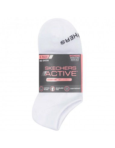 Skechers 6pk Womens Cotton Nshw Socks... Skechers 6pk Womens Cotton Nshw Socks...