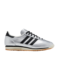 adidas SL 72 OG Silver Metallic Black Gum Women's JH6363 MBS