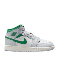 Jordan 1 Mid White Pure Platinum Pine Green GS DQ8423142 MBS