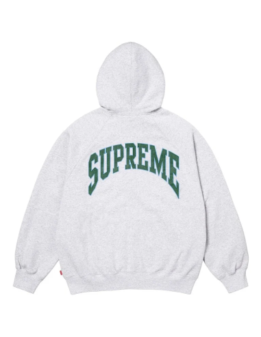 Supreme Cracked Raglan Zip Up Hooded Sweatshirt 'Ash Grey' SS26SW81ASHGREY MBS