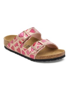 Birkenstock ARIZONA KIDS BS 1030434 ELECTRIC METALLIC COPPER HEARTS flipflops standard width