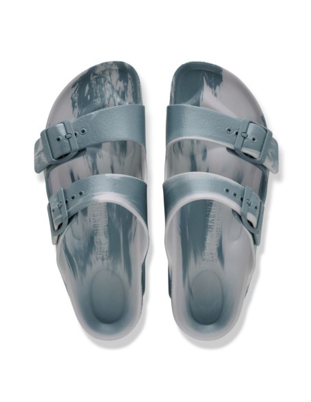 Birkenstock women's ARIZONA EVA 1031331 BASALT GRAYSTONE COIN MULTI flipflops narrow width