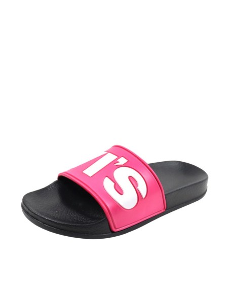 Levi's June L women's flipflops pink and black VPOL0239S3841