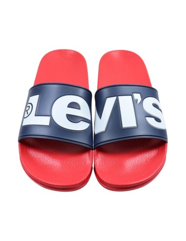 Levi's June L women's slides navy blue and red VPOL0239S0290