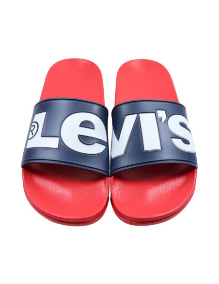 Levi's June L women's slides navy blue and red VPOL0239S0290