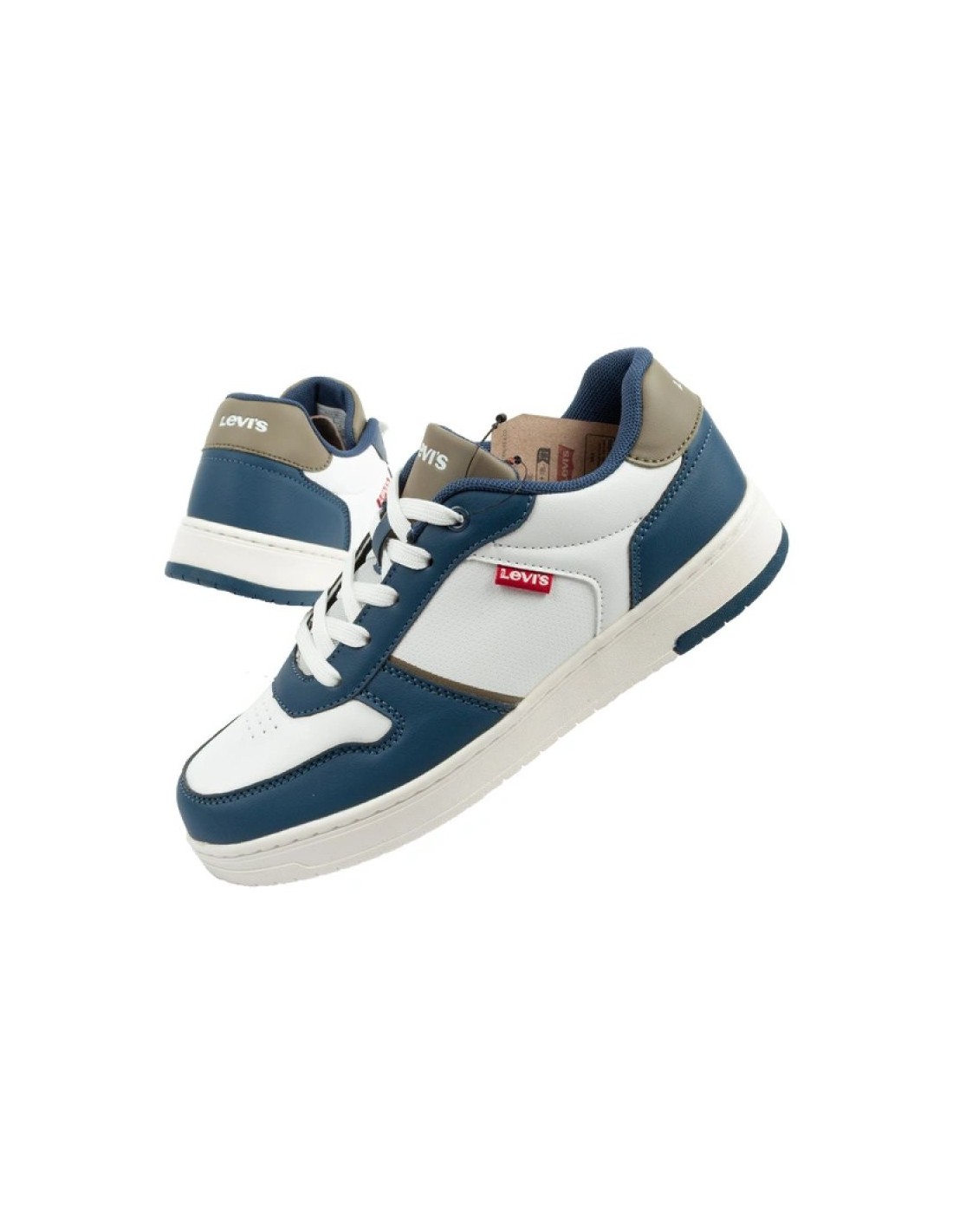 Levi's Kick Se children's sports shoes youth white comfortable fashionable